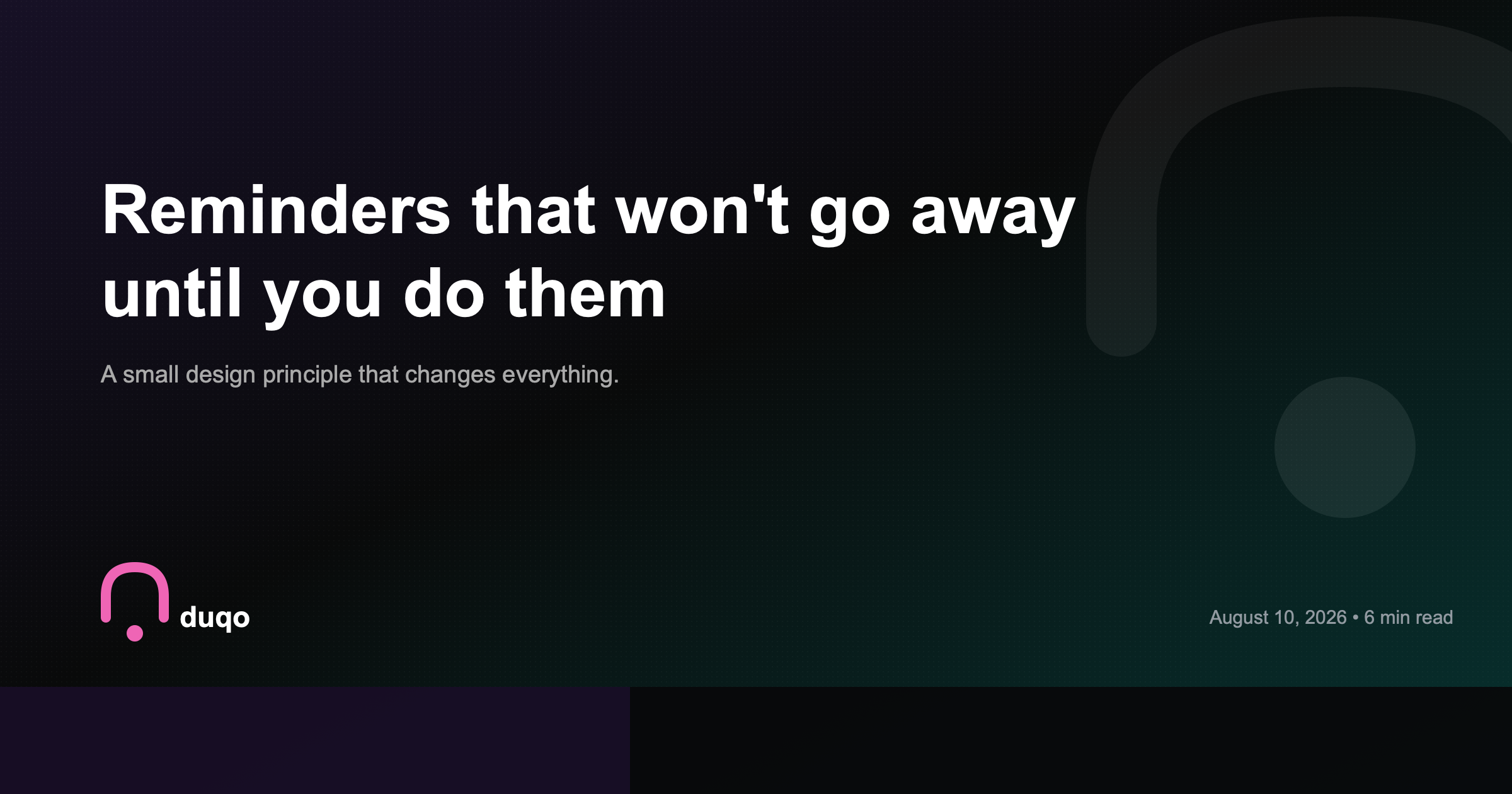 Reminders that won't go away until you do them