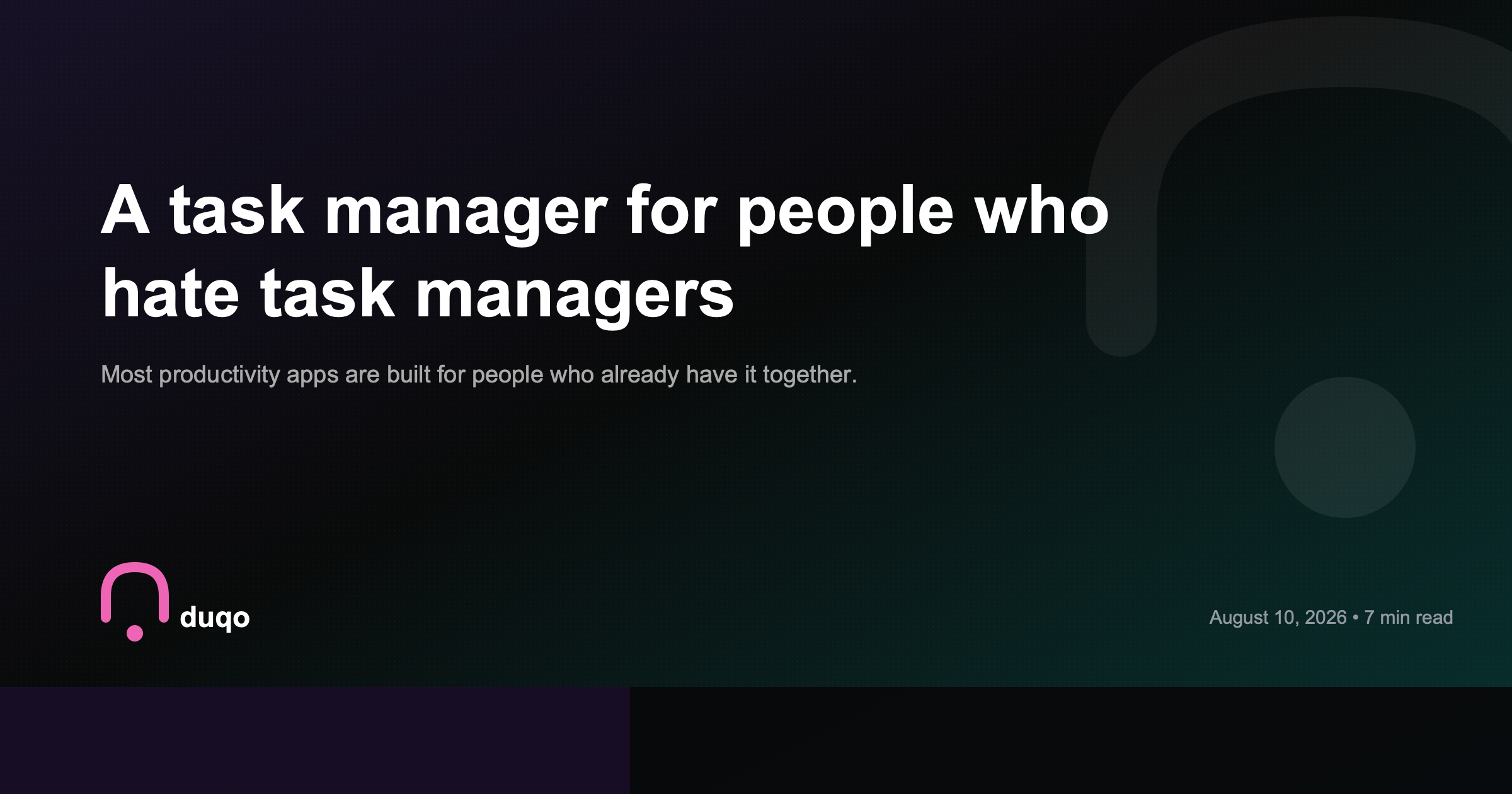 A Task Manager for People Who Hate Task Managers