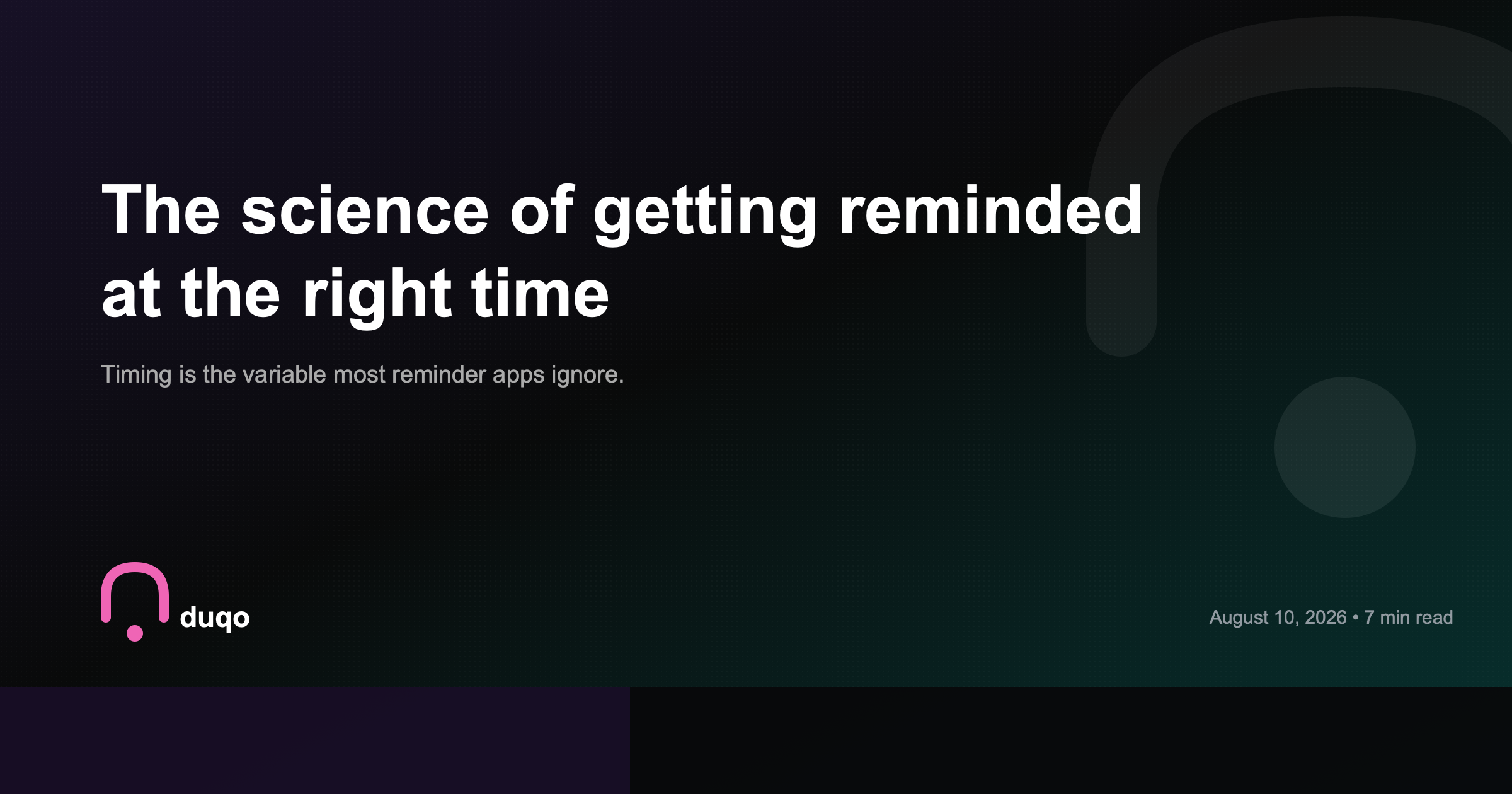 Why you ignore reminders: the science of timing